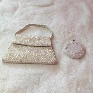 Vintage Sequin handbag and change purse